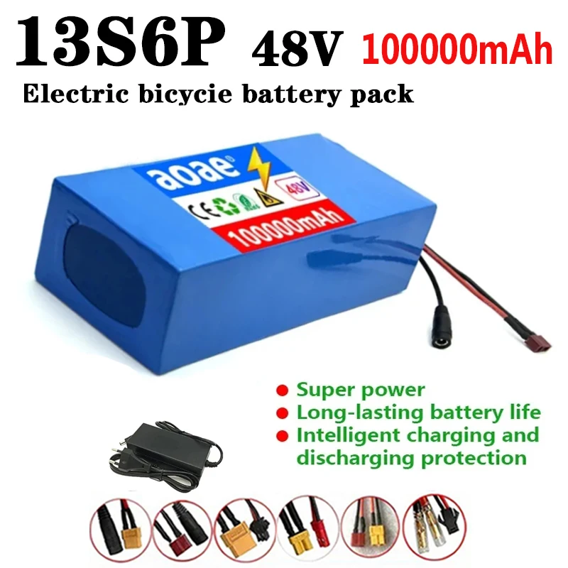 

100%New Original 48V 100000mAh 13s6p Lithium Battery Pack 48v 100Ah 2000W Citycoco Motorized Scooter Batteries Built in 50A BMS.
