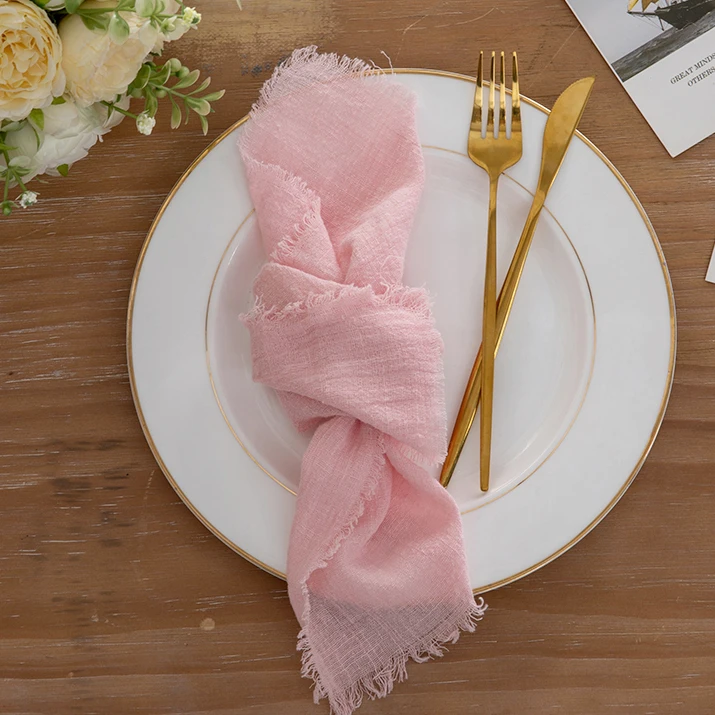 

12pcs Reusable Wedding Cloth Napkins Cotton 43X43cm Tea Towels Dining Place Mat for Birthday Party Banquet Home Table Decor