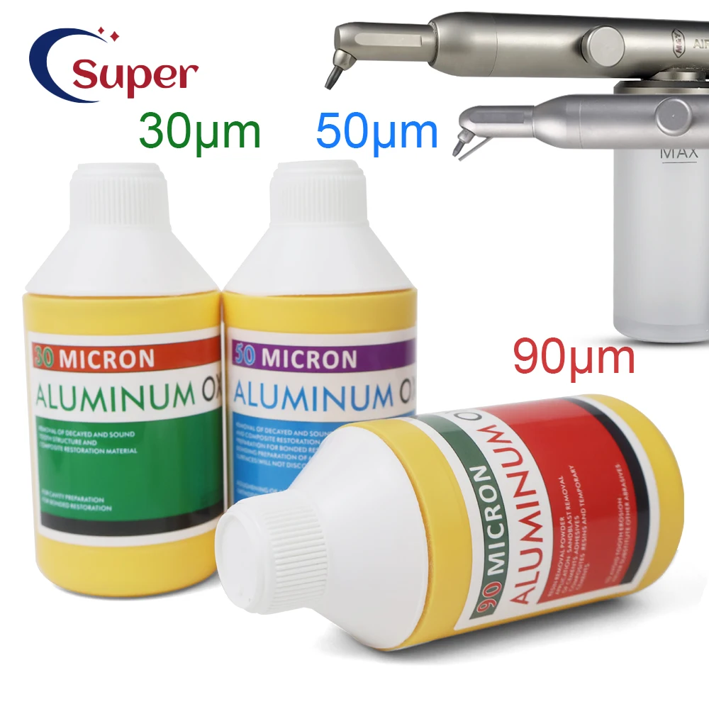 

30UM 50UM 90UM Микронный пескоструйный аппарат из оксида алюминия, мощность стоматологического металлического кронштейна, полировка, специализированный материал для полировки стоматологии