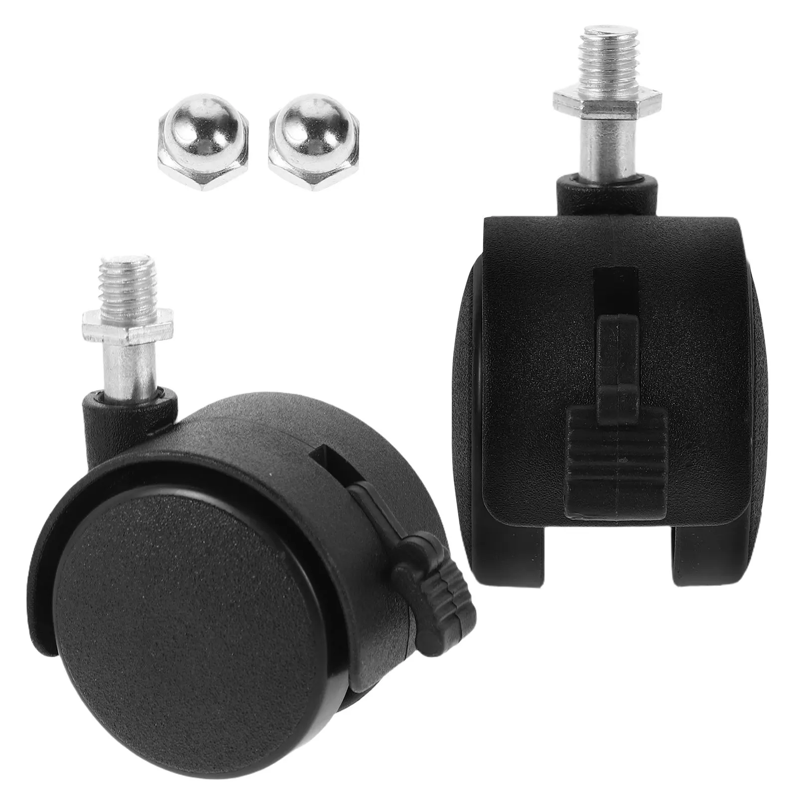 2Pcs Baby Bath Seat Wheels Replacement Caster Brake Plastic Accessories Smooth Mobility Universal Fit Caster Wheels for Chairs