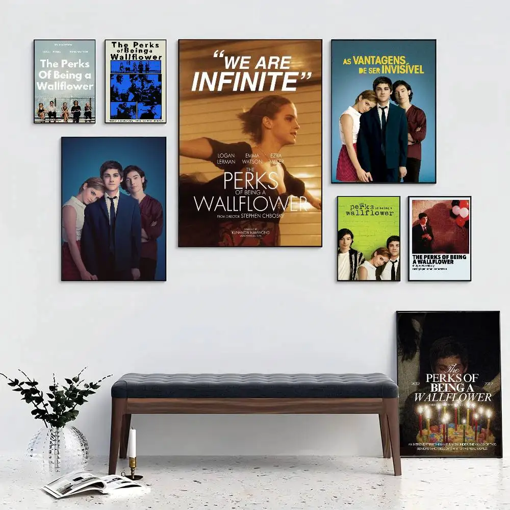 Movie The Perks Of Being A Wallflower Posters Living Room Bar Cafe Quality Canvas Vintage Style Comics Painting Art Home Wall