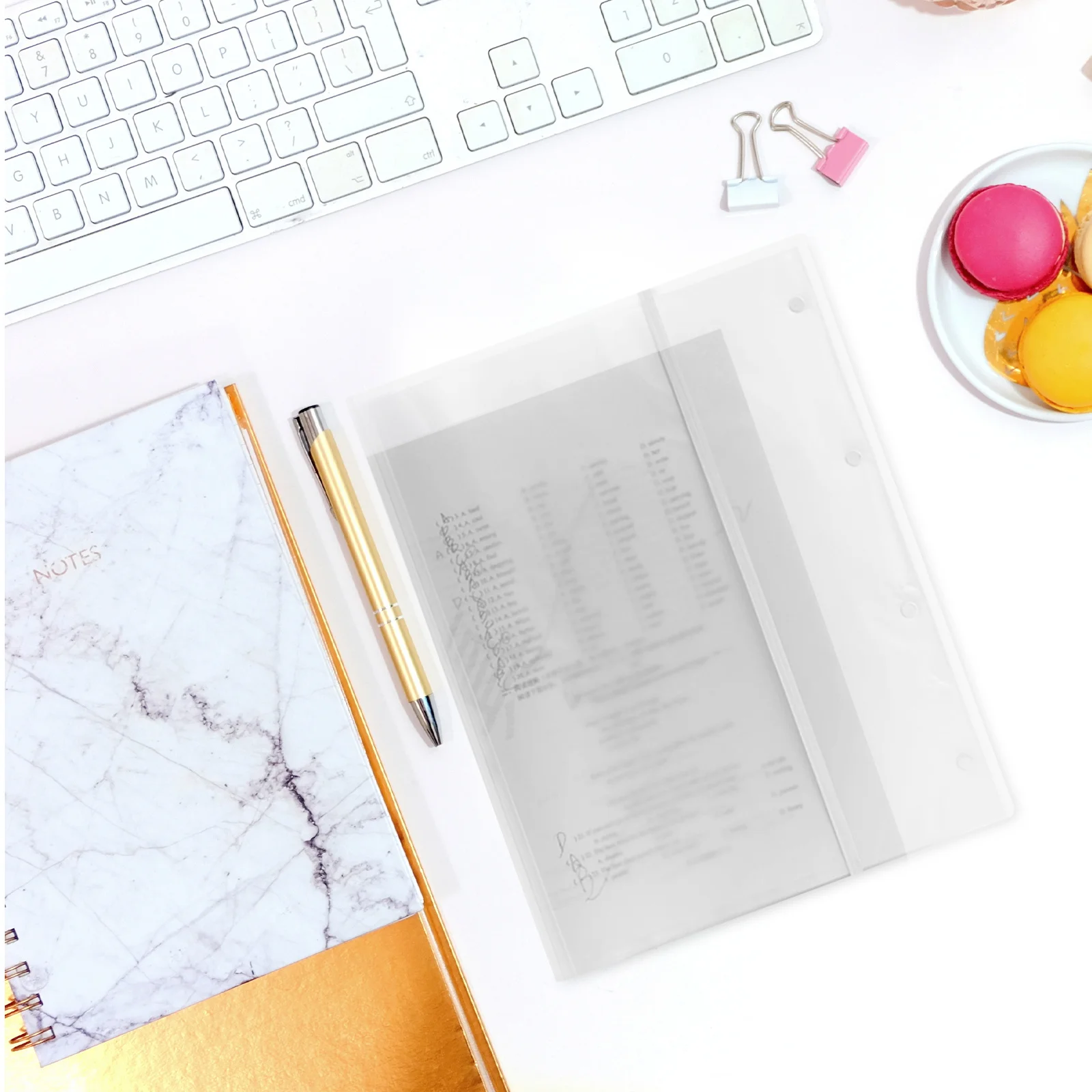 

File Folder With Plastic Sleeves For School Office Music Score Storage Document Organizer Multi-Pocket Paper Folder