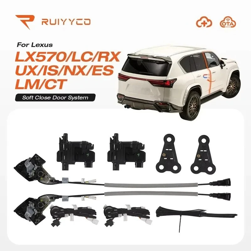 Hot Sale Electric Soft Close Door Kit for LX570 LC RX NX IS UX LM CT Automatic Suction Retrofit 2008-2022