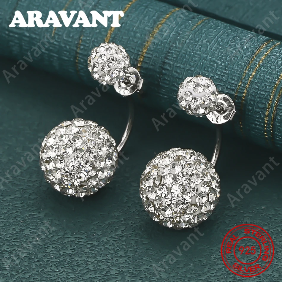 Runde Zirkonia-Ohrringe aus 925er Sterlingsilber für Damen – Vintage-Stil, einzigartige Accessoires, Geschenke und Schmuck