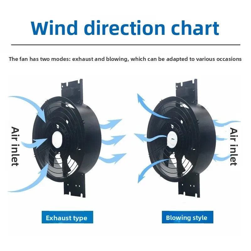 Large suction exhaust fan No holes Exhaust fan Window ultra-thin ventilation  Household kitchen Powerful exhaust  Industry view 3