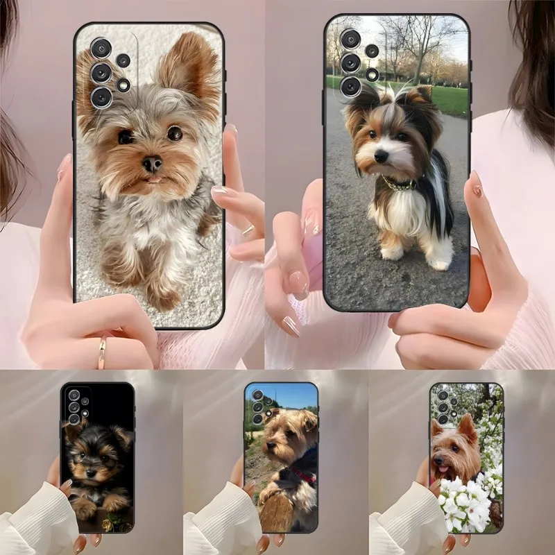 Yorkshire Terrier Dog Phone Case For Samsung Galaxy S7 S8 S9 S23 S20 S10 S22 S30 S21 Pro Plus Ultra Fe Back Design Cover