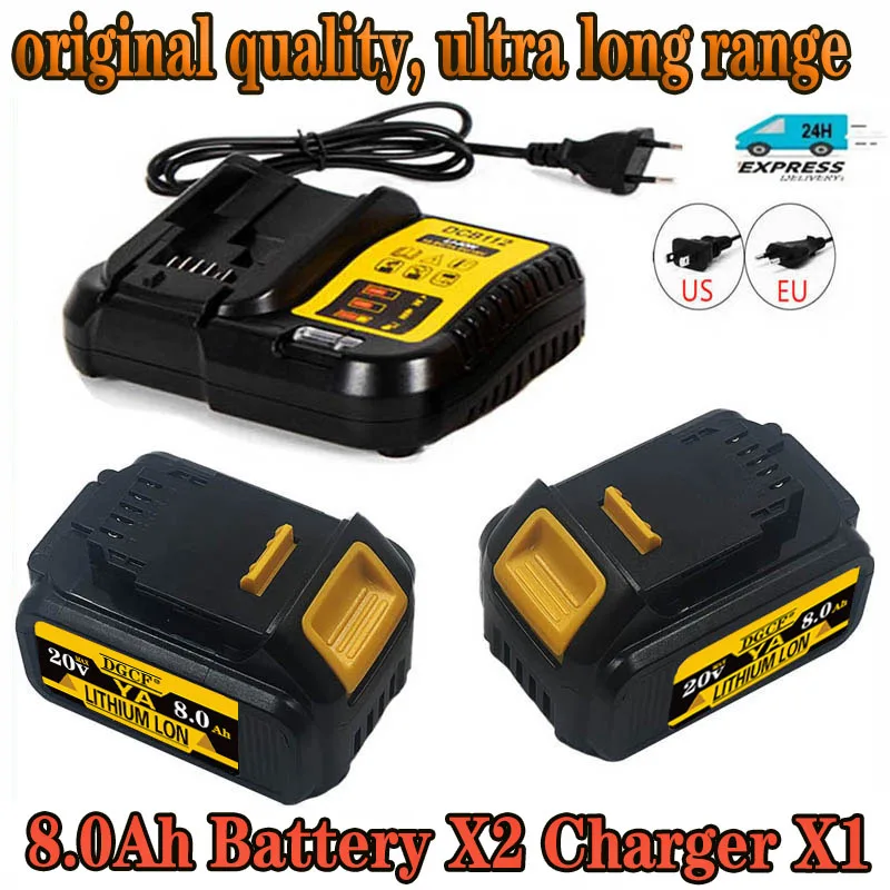 

18V Battery Tools 6.0Ah DCB200 DCB184 DCB181 Replacement Li-ion Battery for DeWalt MAX XR power tool 6000mAh lithium Batteries