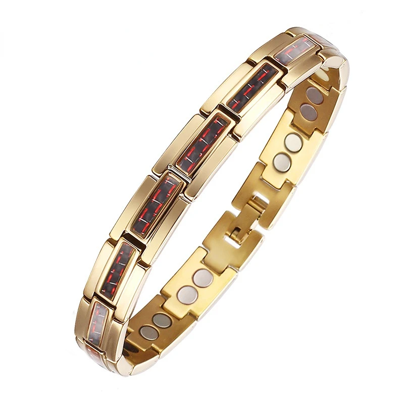 Carbon Fiber Titanium Health Care Bracelet Germanium Energy Magnetic Anti-Fatigue Anion Anti-radiation Bracelet