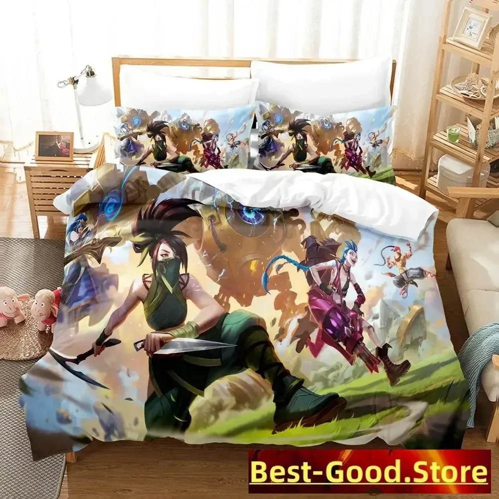 

2023 Game League of Legends Wild Rift Bedding set Printed Duvet Cover Pillowcase Single Double Queen Super King Size Sets