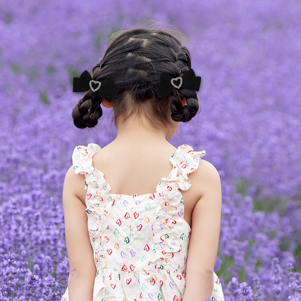

2Pairs Large Bow Hair Clips Cute Big Bow Hair Accessories Decorative Clips for Little Girl Wedding Birthday Party