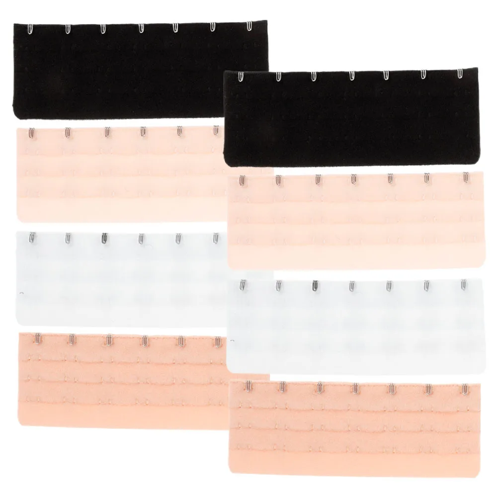 

8Pcs Bra Extension Hooks 3 Rows 7 Hooks Corset Extender Band Extender Extra Room for Women Plus Size Bras Comfortable Bra