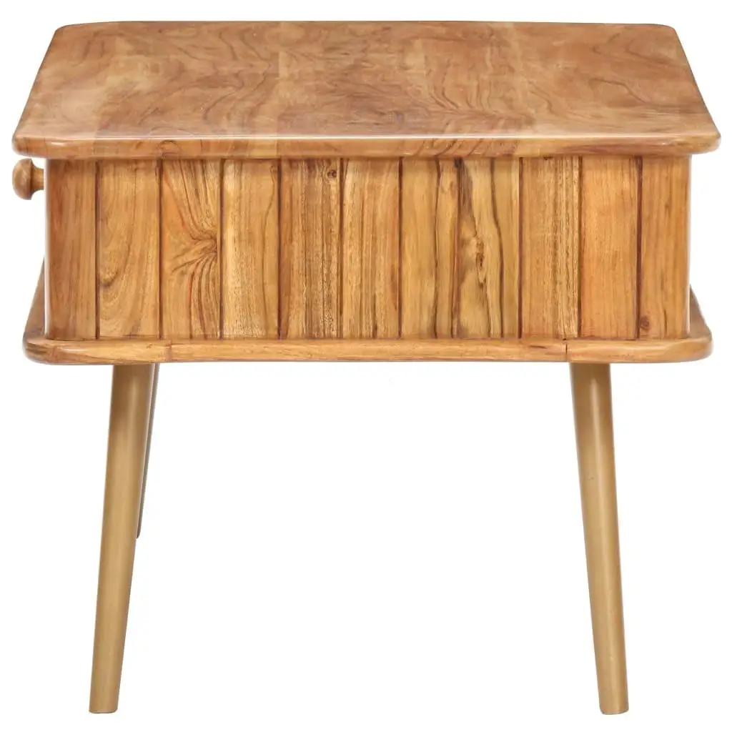 Mesa de centro de madera de acacia de 39,4 pulgadas: diseño moderno, duradera y elegante para sala de estar