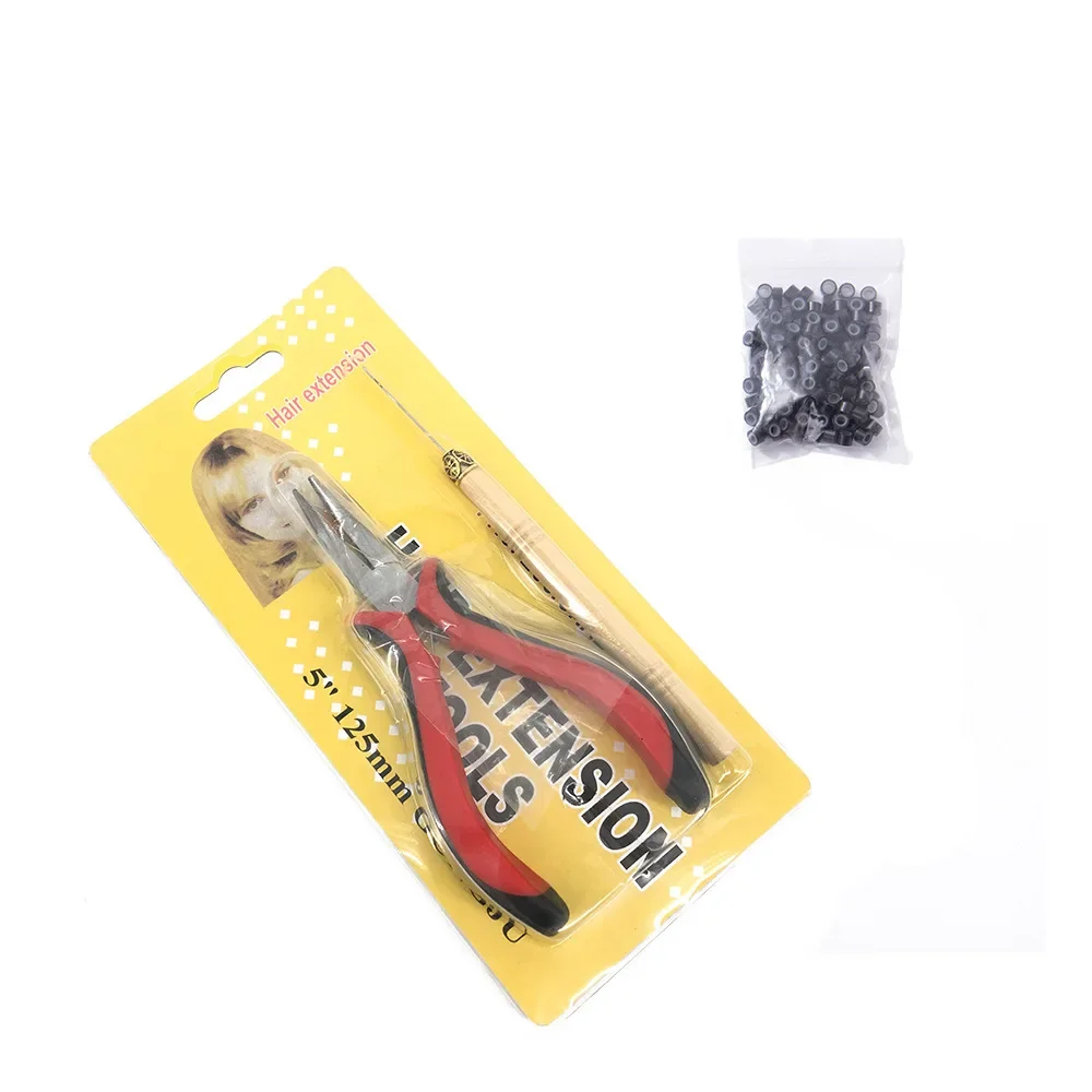 

3pcs Wig Extension Pliers Tool Crochet Silicone Buckle Pliers Hair Extension Kit Material Para Extensiones De Cabello Tools