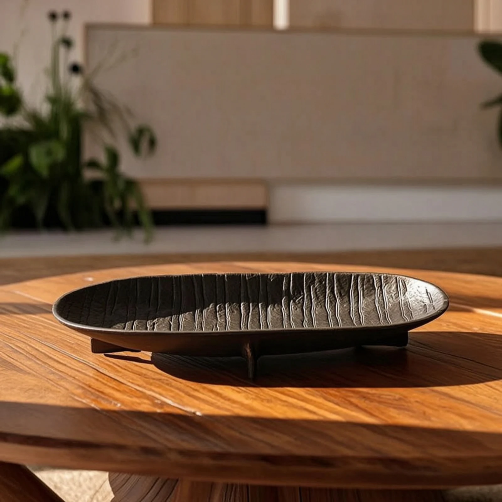 Fruit Tray Aluminum Centerpiece Bowl Metal Bowl with Footed Base Retro Centerpiece Holder Long-Lasting for Coffee Table