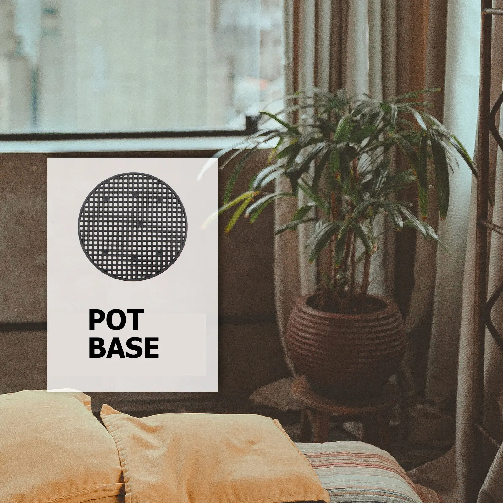 

20pcs Flowerpot Bottom Mesh Gasket Reusable Soil Leak Prevention Air Permeability Bonsai Planter Accessories Succulent Planting