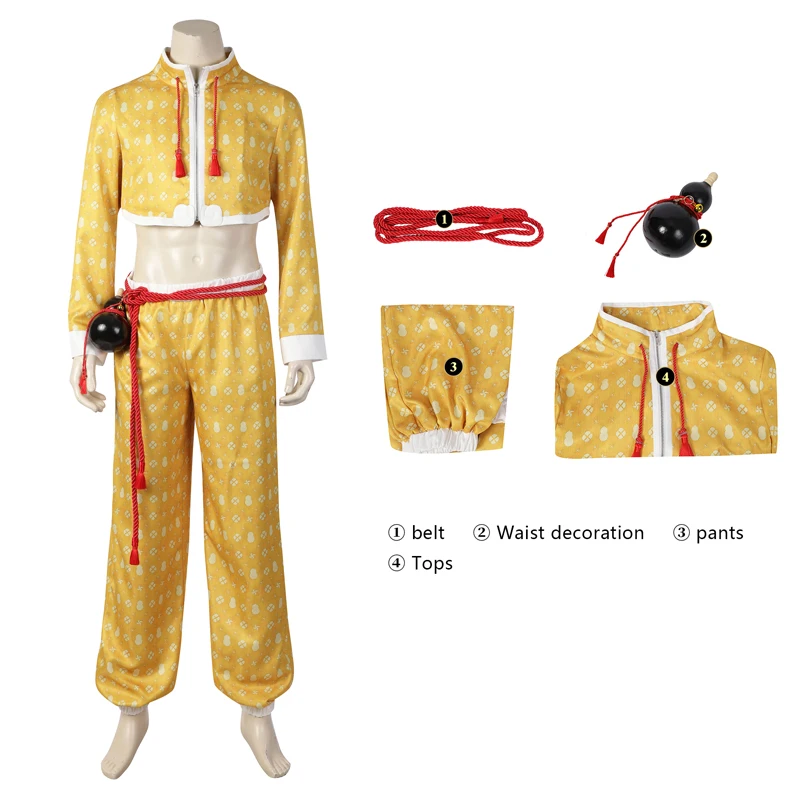 

Game Street Fighter 6 jamie Sexy Combat Costume Accessories Halloween Anime Show Stage Acting