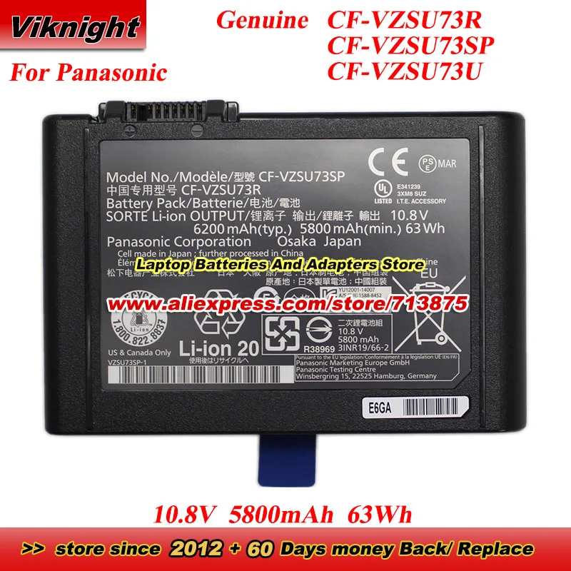 

Оригинальный аккумулятор CF-VZSU73SP для Panasonic CF-D1AVBBYDA CF-D1DW200FZ CF-D1KW200MZ CF-D1NW200TZ CF-D1N MK3 CF-D1AWB10FB CF-D1DW2