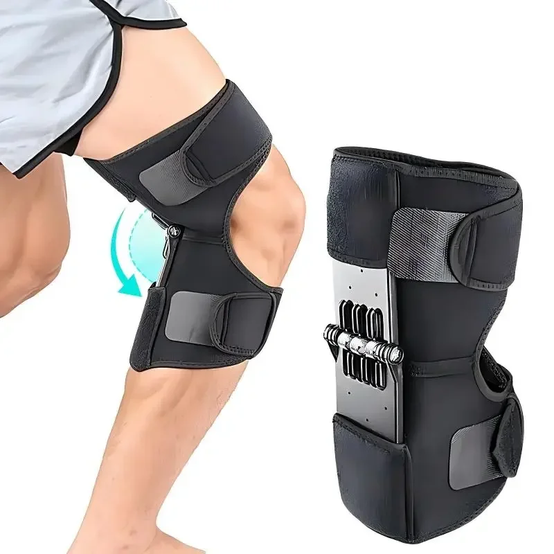 Stair Climbing Aid Compression Bandage Elderly Leg Support with Adjustable Patella Brace, Knee Pads for Hiking, Weightlifting