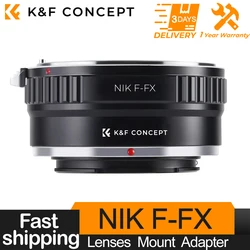 K&F CONCEPT NIK-FX Lens Adapter Ring for Nikon F Lens to Fujifilm Fuji FX Mount X-A2 X-A7 X-A10 X-Pro1 X-E1 X-T10 Camera Body