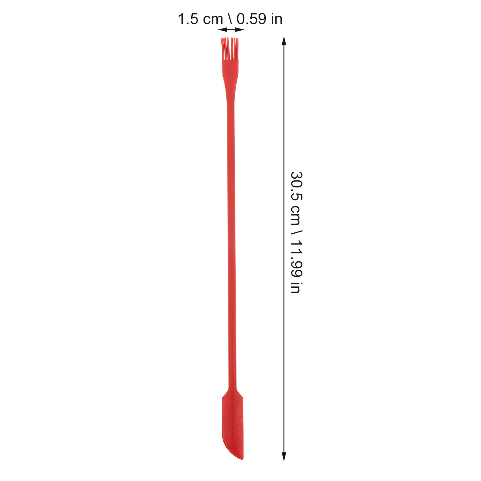 

3pcs Silicone Scraper Set Double Ended Baking Tools Red Kitchenware For Home Bakery Cooking Dessert Making