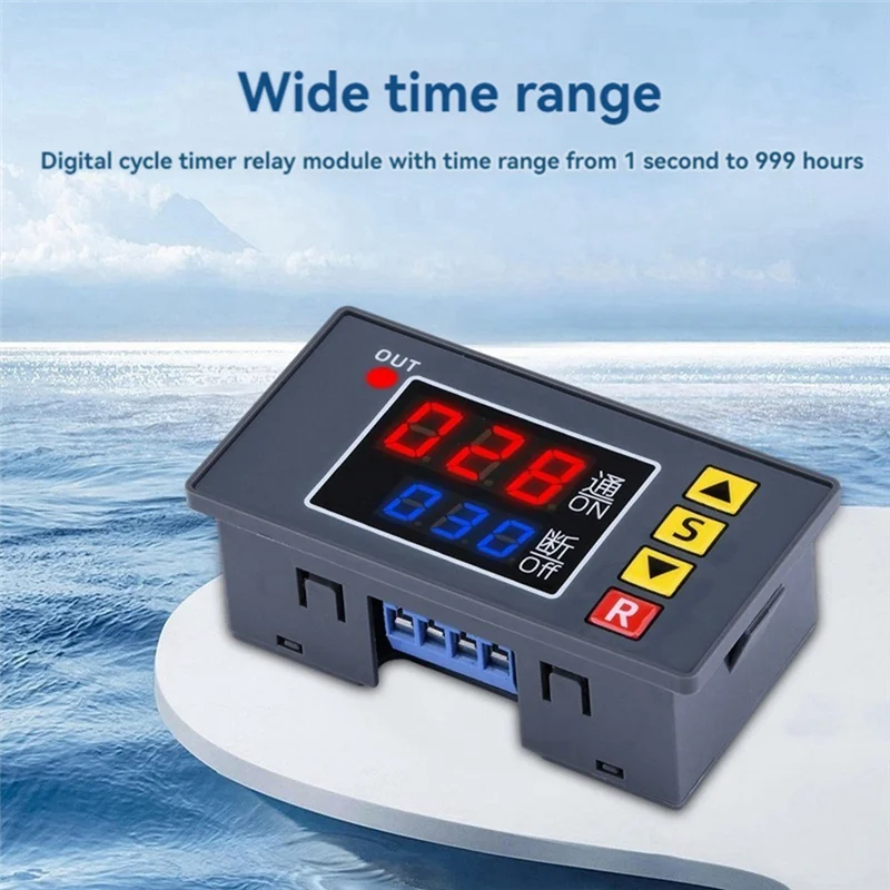 A47Z T3231 Programmable Time Controller Dual LED Display Digital Relay Time Delay Switch