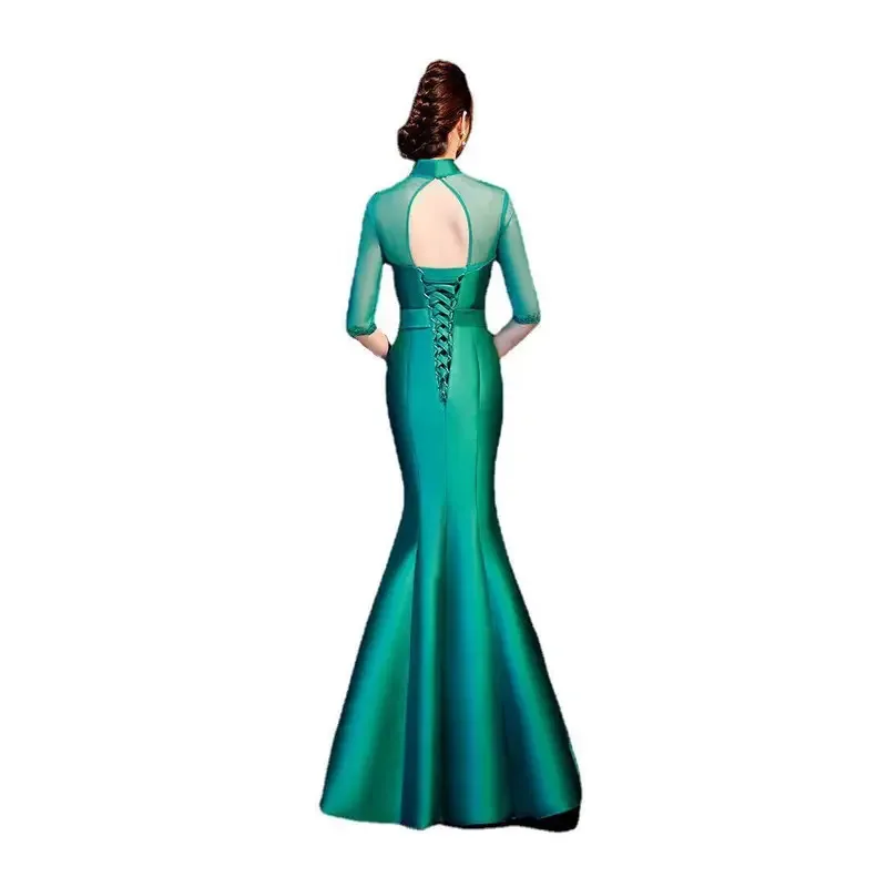 

Performance Dress Female Host Art Exam Ancient Style Pipa Guzheng Dress Chorus Dress Improved Cheongsam SDUJY6H2025