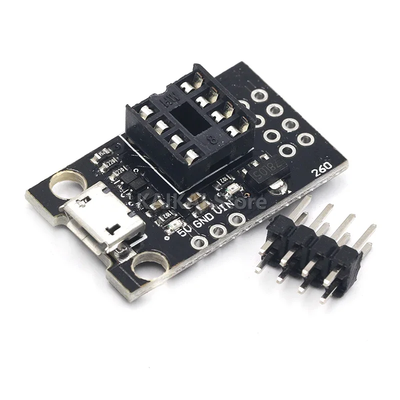 ATtiny13A / ATtiny25 / ATtiny45 / ATtiny85 Pluggable ATTINY Development Programming Bare Board