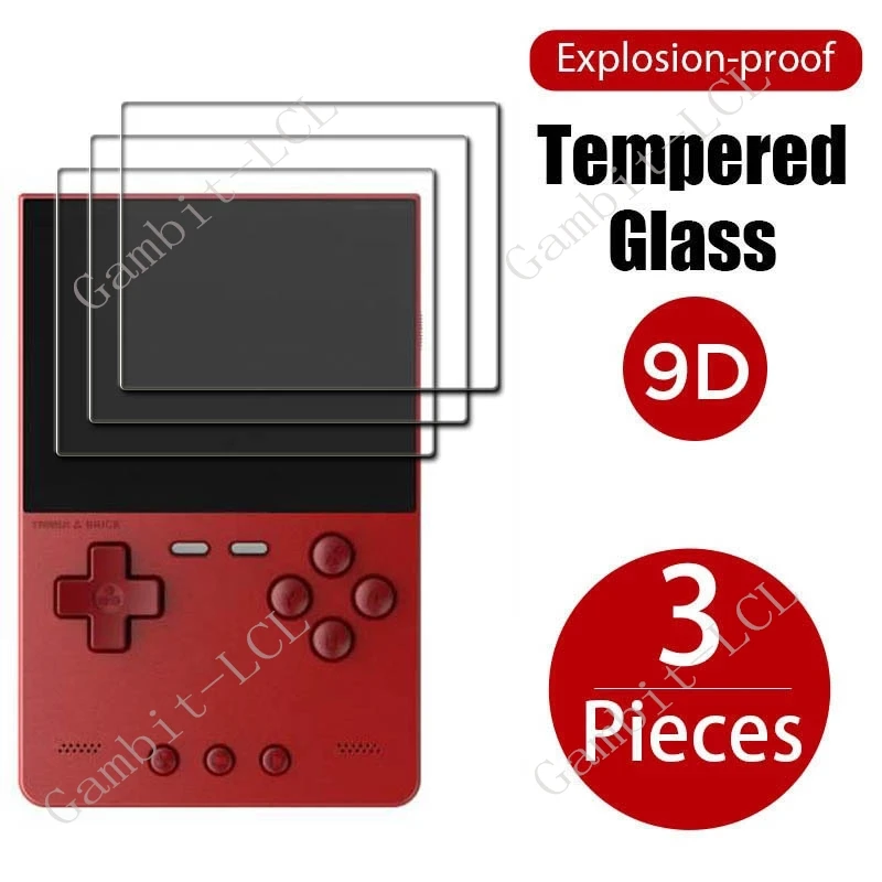 3PCS 9H HD Tempered Glass For Trimui Brick TG3040 Console Coopreme TrimuiBrick 3.2