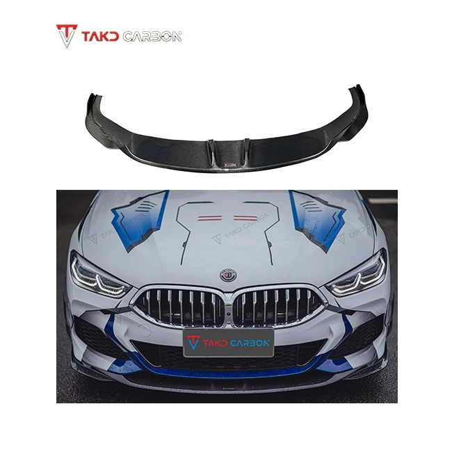 

TAKD Carbon Dry Carbon Fiber High Quality Aerodynamic Front Bumper Lip Diffuser GEN 2 for bmws 8 Series G16