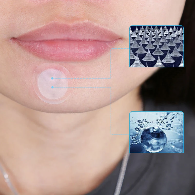 Microneedle Eye Patches Mask Hyaluronic Acid Under Skin Care Eye Gel Pads For Fine Lines Removal 0.2mm Needle Length