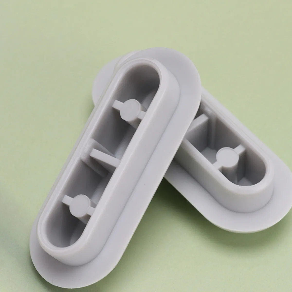 2Pcs Toilet Seat Bumper Grey Plastic Antislip Gasket Toilet Seat Lifter Cushioning Pad Universal Fit Sturdy Buffer Protection
