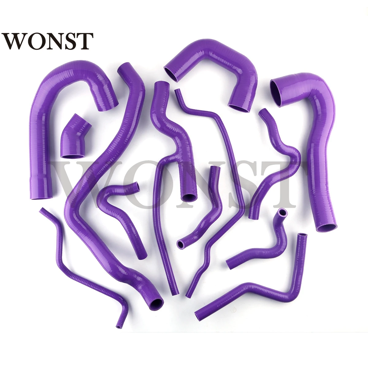 

14PCS TUBES For 2003-2014 SAAB 9-3 9.3 B207 1.8T 2.0T Turbo Silicone Intercooler Radiator Coolant Hoses Pipes Kit