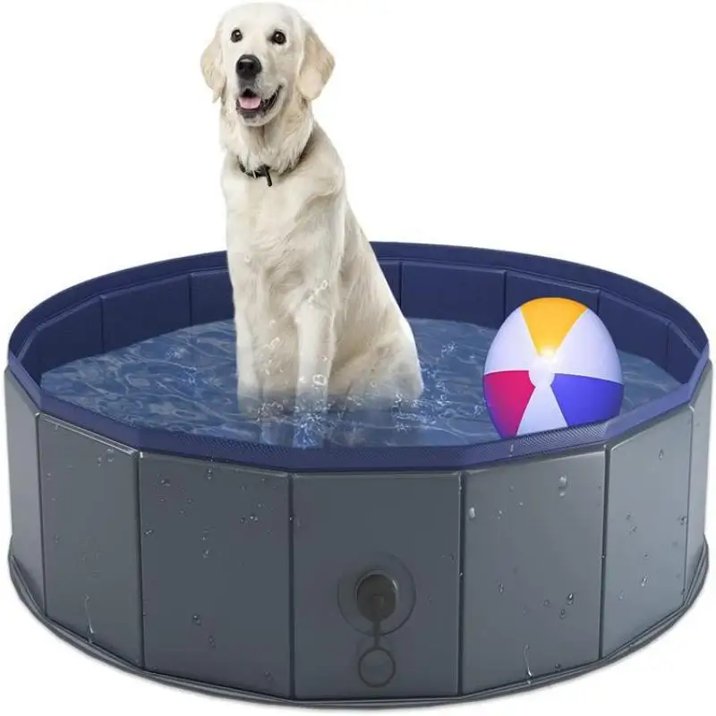 Piscina dobrável para cães, banheira de banho portátil para bebês, banho pet, banheira dobrável, acessórios grandes