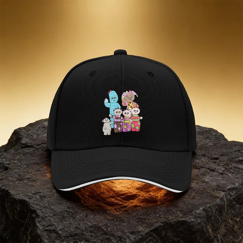 

Colorful Animated Character Combination Hat, Unisex Printed Baseball Cap Sandwich Duckbill Cap Sports Hat, Suitable for Daily Co