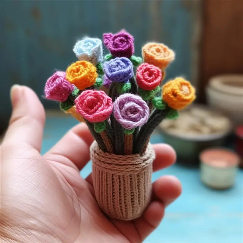 12 Pieces/Set Kids DIY Knitting Crochet Yarns Colorful Material For Needlework Sewing Hand Crafting Wool Ball Hat Dolls Soft