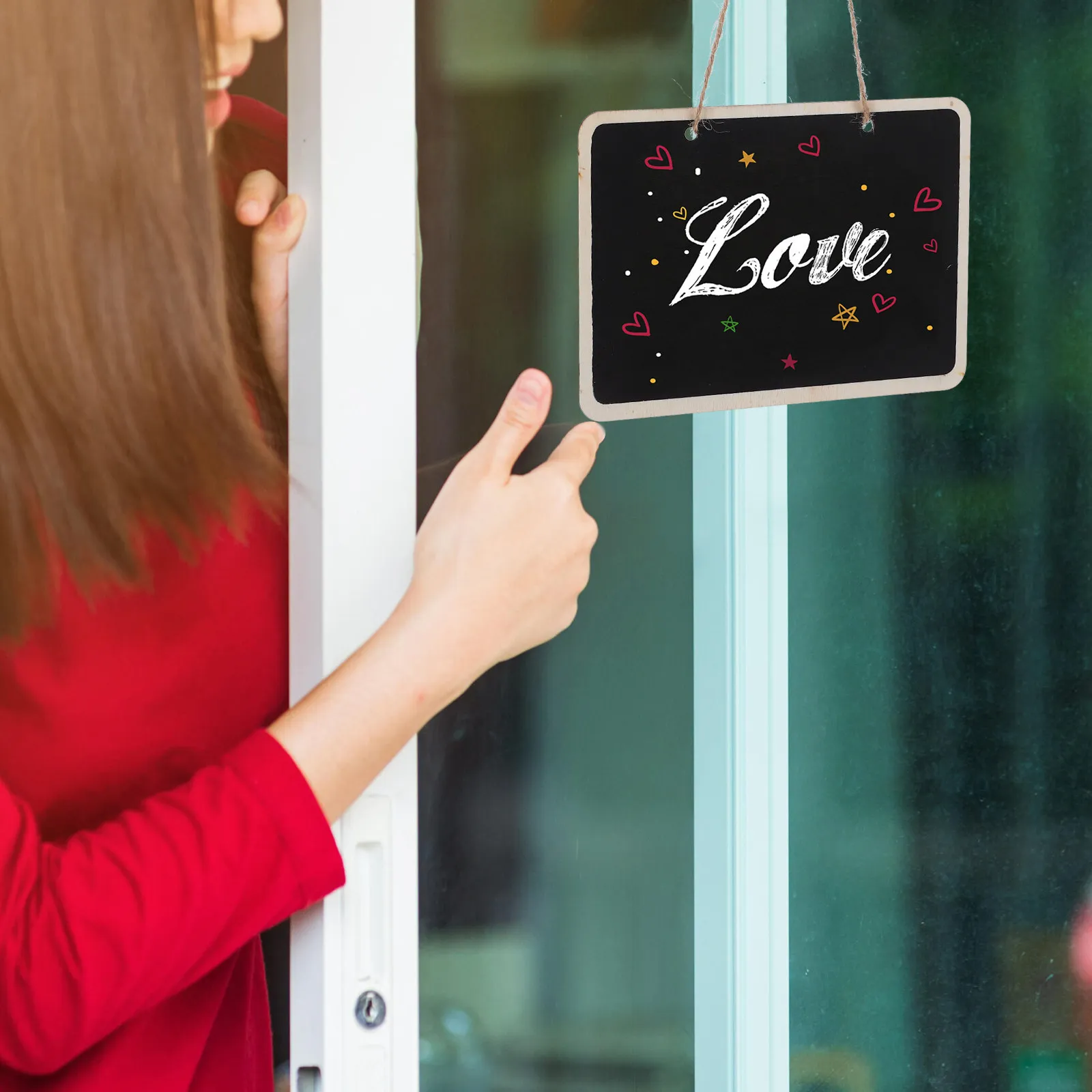 4Pcs Hanging Mini Blackboard Signs Double Sided Chalkboard Plaques for Memo Messages Crafts Party Decor Plant Labels Diet