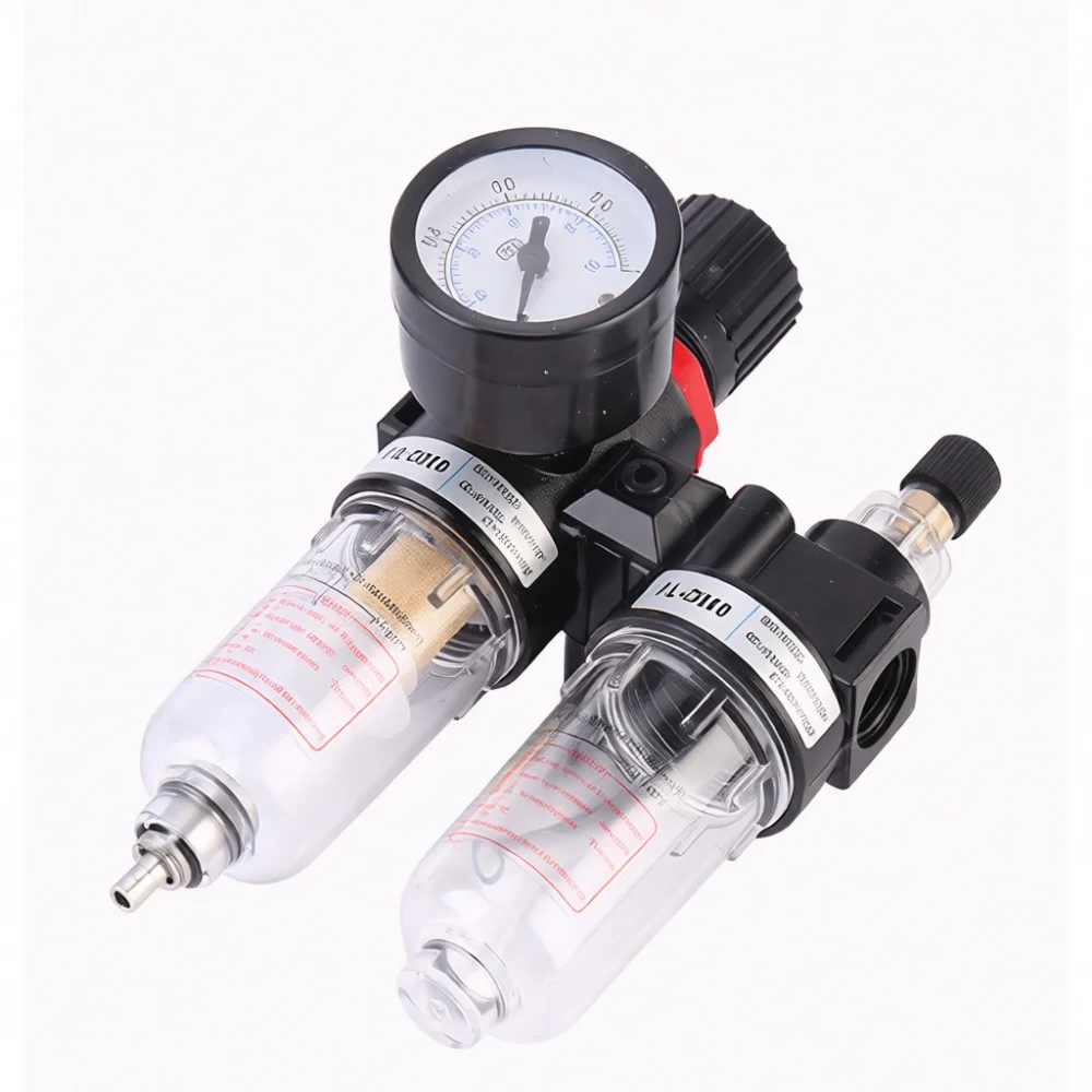 AFC2000 Pneumatic System Air Filter Regulator Combo Compressed Air Moisture Oil Lubricator Separator Gauge Device