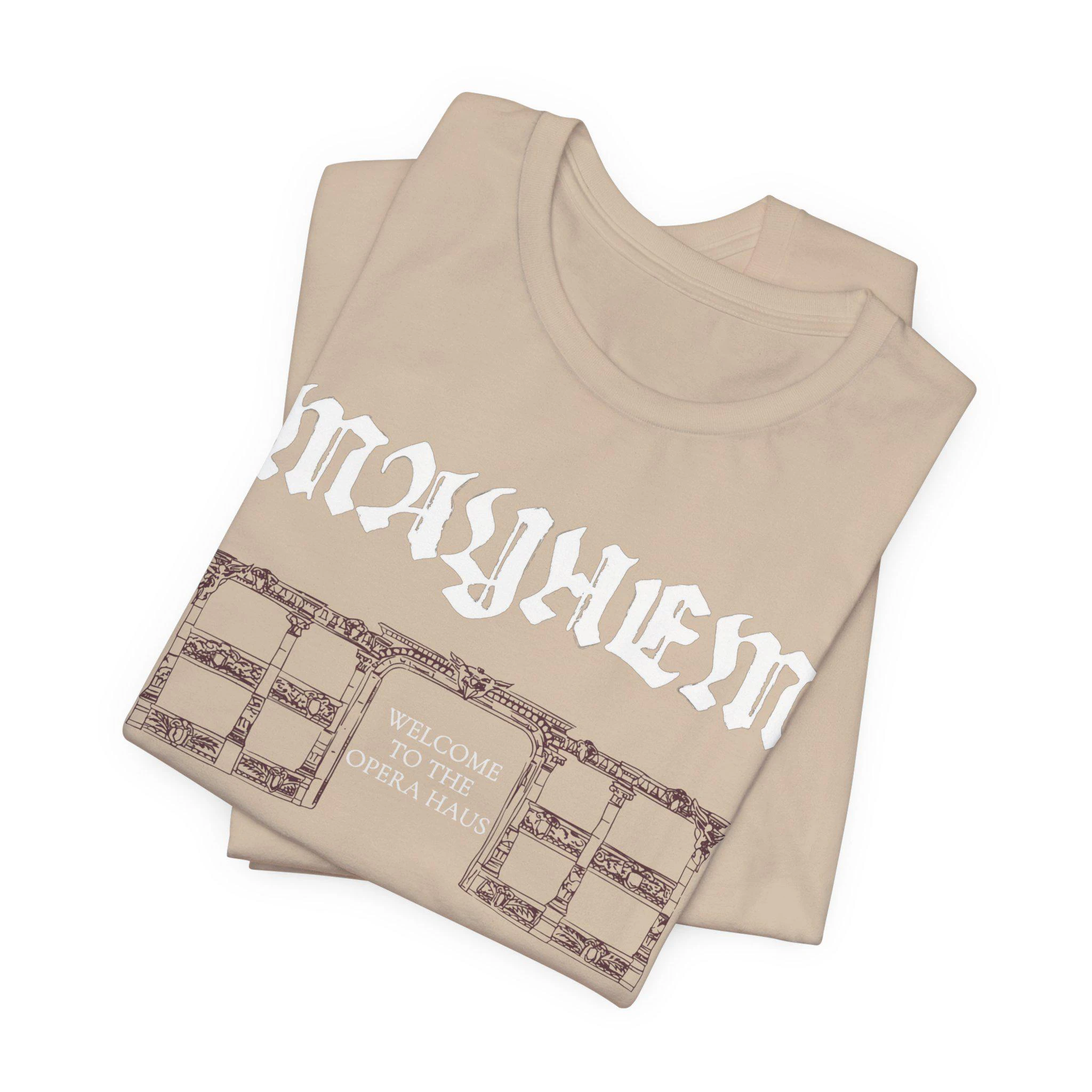 Mayhem Ball Opera Haus T-shirt Oversized Streetwear Front & Back Unisex Men Women Short Sleeve Y2k Cotton Female Male Clothing