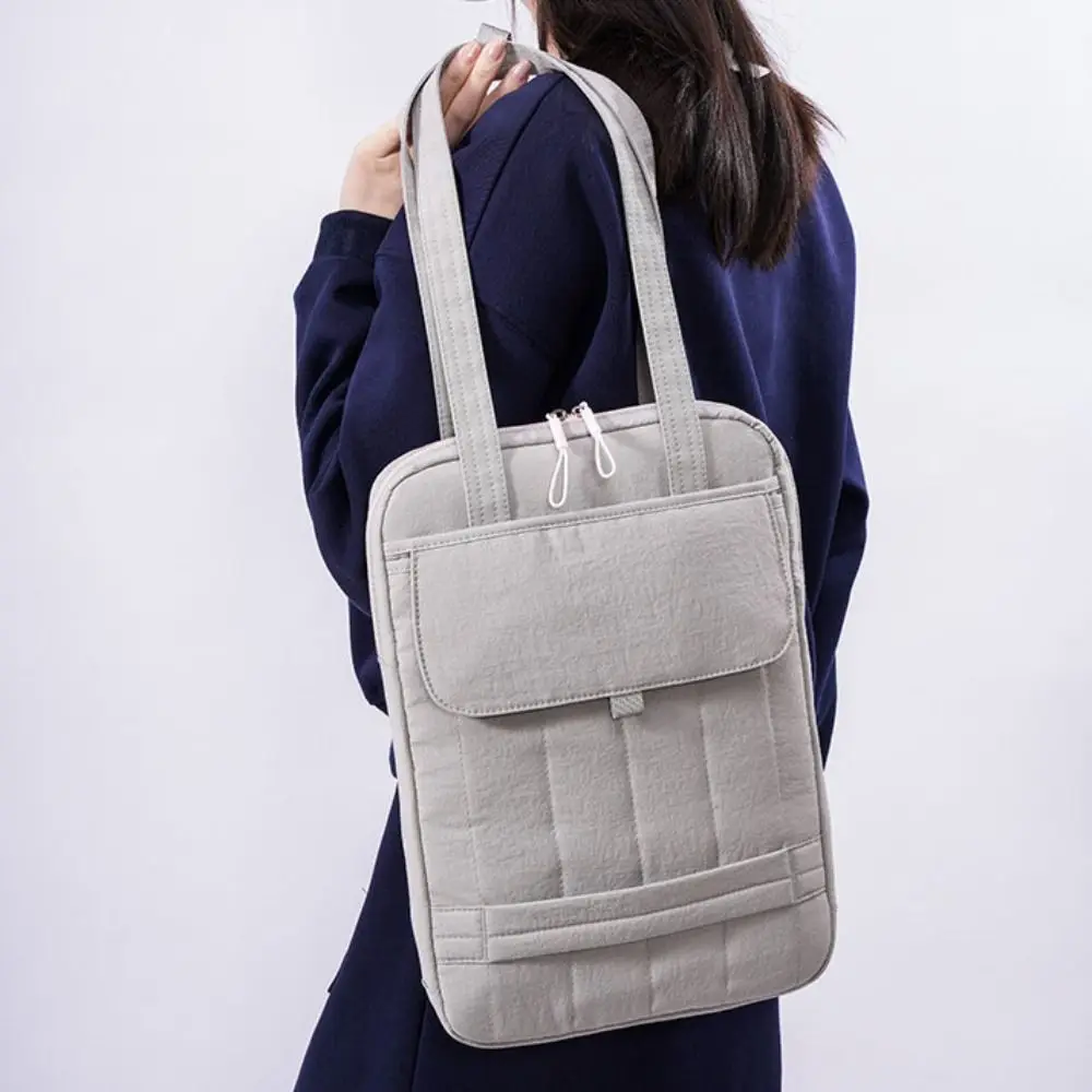 

Simple Solid Laptop Shoulder Bag Shockproof Waterproof Computer Storage Bag File Package Large Capacity Business Briefcase Bag