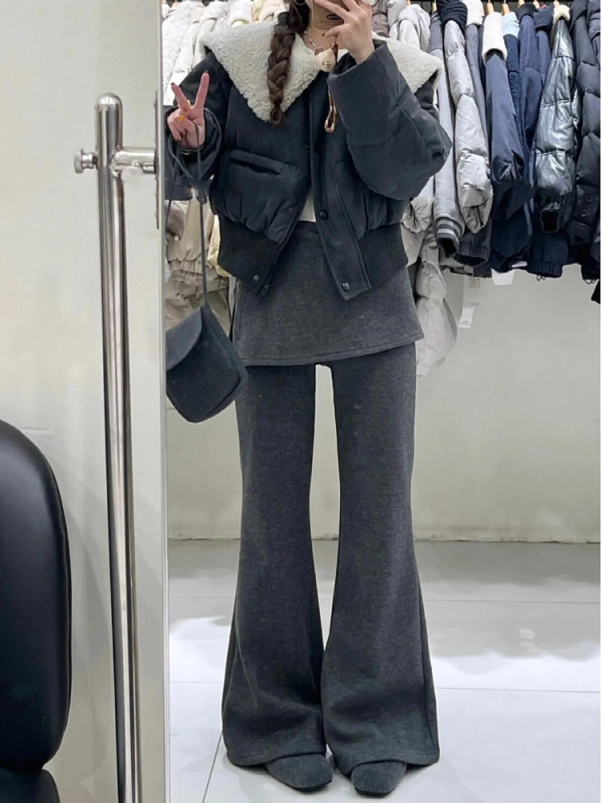 

Широкие брюки свободного кроя для женщин, весенние повседневные брюки с высокой талией, длинные брюки-клеш, с эффектом стройности, длиной в пол