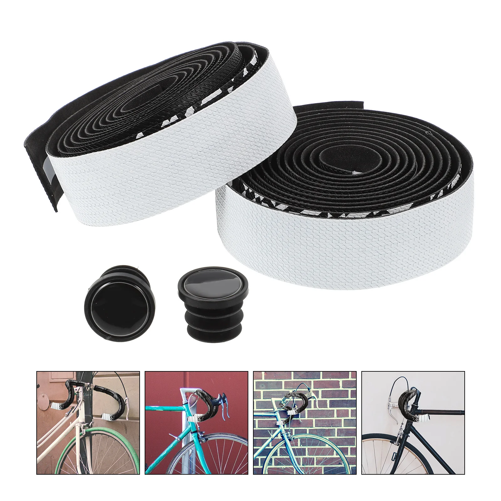 

1 set 1 Set Nonslip Tape Adhesive Handlebar Bicycle Wrap Sweat Absorbing Handle Grip Tapes Decorative Bike Bar Tapes Lightweight