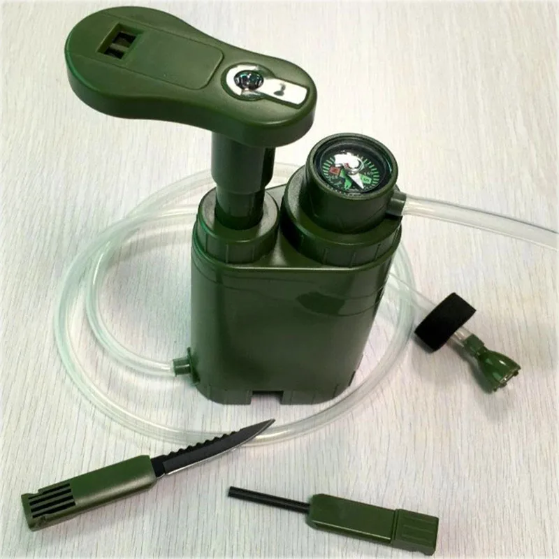 ‌The Emergency Water Purifier Has a 3-Level Filtration Effect, Which Is Easy To Operate And Has a Compact And Lightweight Appear