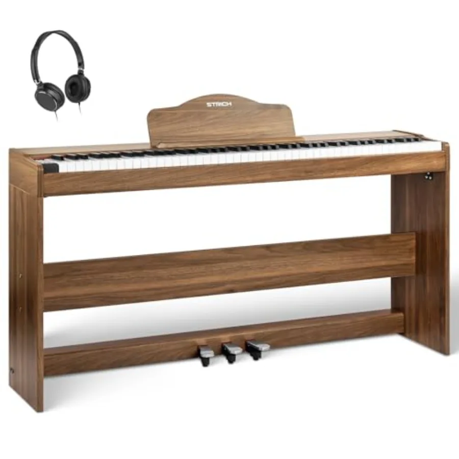 

Digital Piano 88 Keys Hammer-Action Weighted Keyboard Full Size Electric Piano with Furniture Stand 25Wx2 Speakers Supports USB