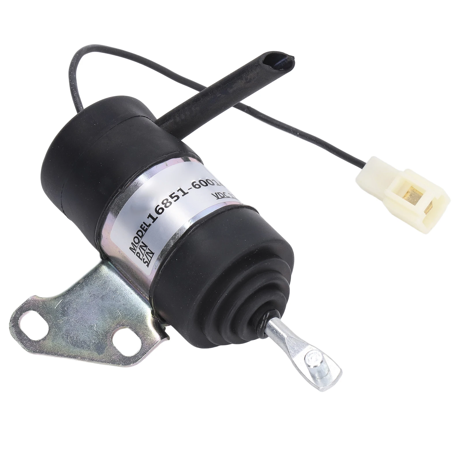 Fuel Shut Off Stop Solenoid 16851‑60014 Replacement for Kubota BX2230D RTV900R RTV900T B7410D BX1500D BX1800D