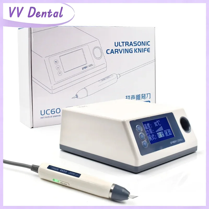 

VV Dental Ultrasonic Braces Cutting Machine Electric Frequency Engraving Cutting for Cutting Mouth Orthodontic Retainers