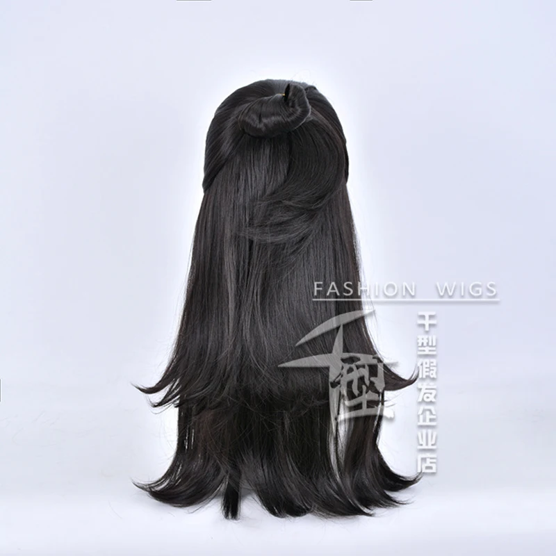 Anime Wig Jujutsu Geto Kenjaku Cosplay Wigs Suguru 60cm Long Black Color Hair High Temperature Synthetic Party Wig + Wig Cap