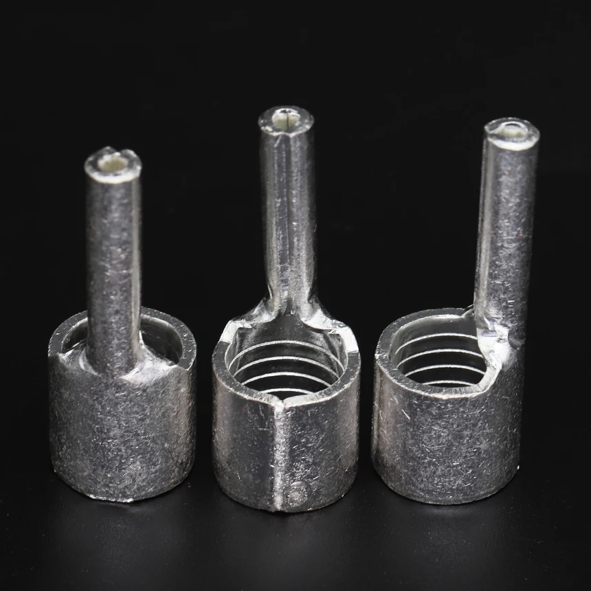 PTN 1.25/2/3.5/5.5/10/16/25/35/50 كابل سلك كهربائي نحاسي غير معزول لصق العروة موصل إبرة دبوس تجعيد محطة