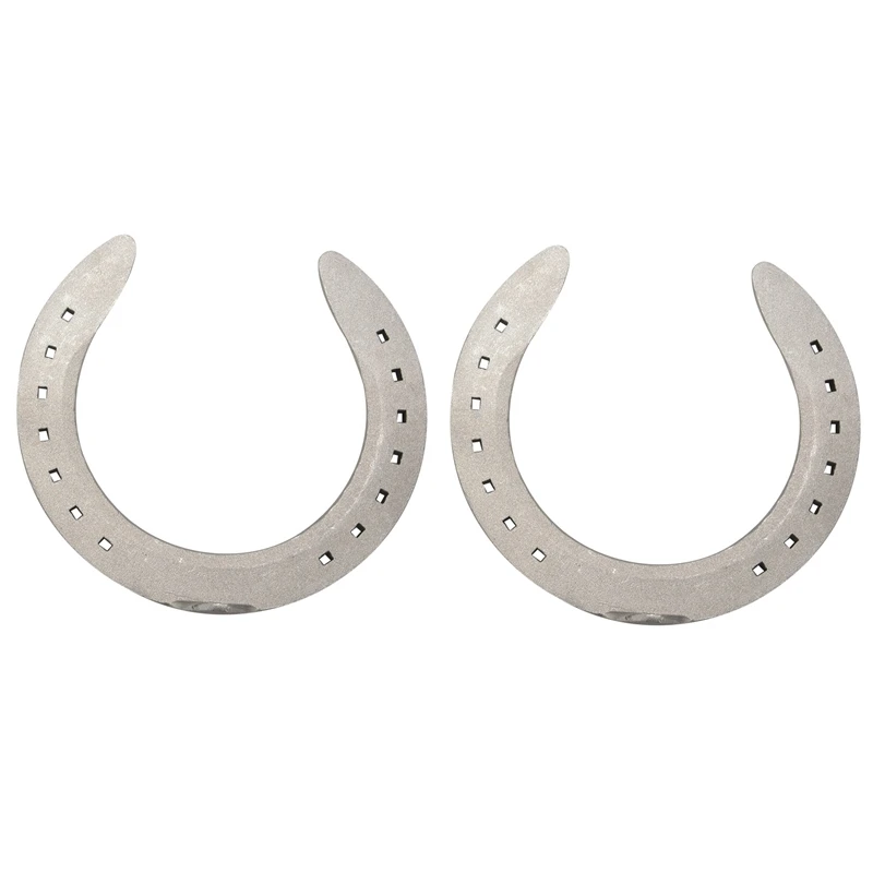 4Pcs Horse Equipment Aluminum Alloy Horseshoes 2 Front + 2 Rear Farrier Tools For Tournament Play