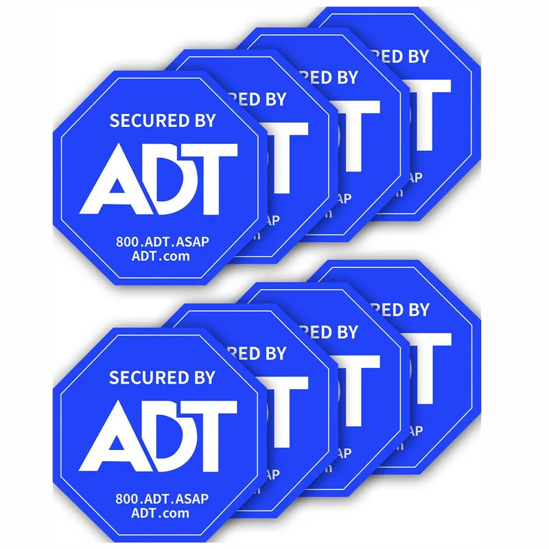 8pcs/set Waterproof Material Warning Sign Sticker 3 