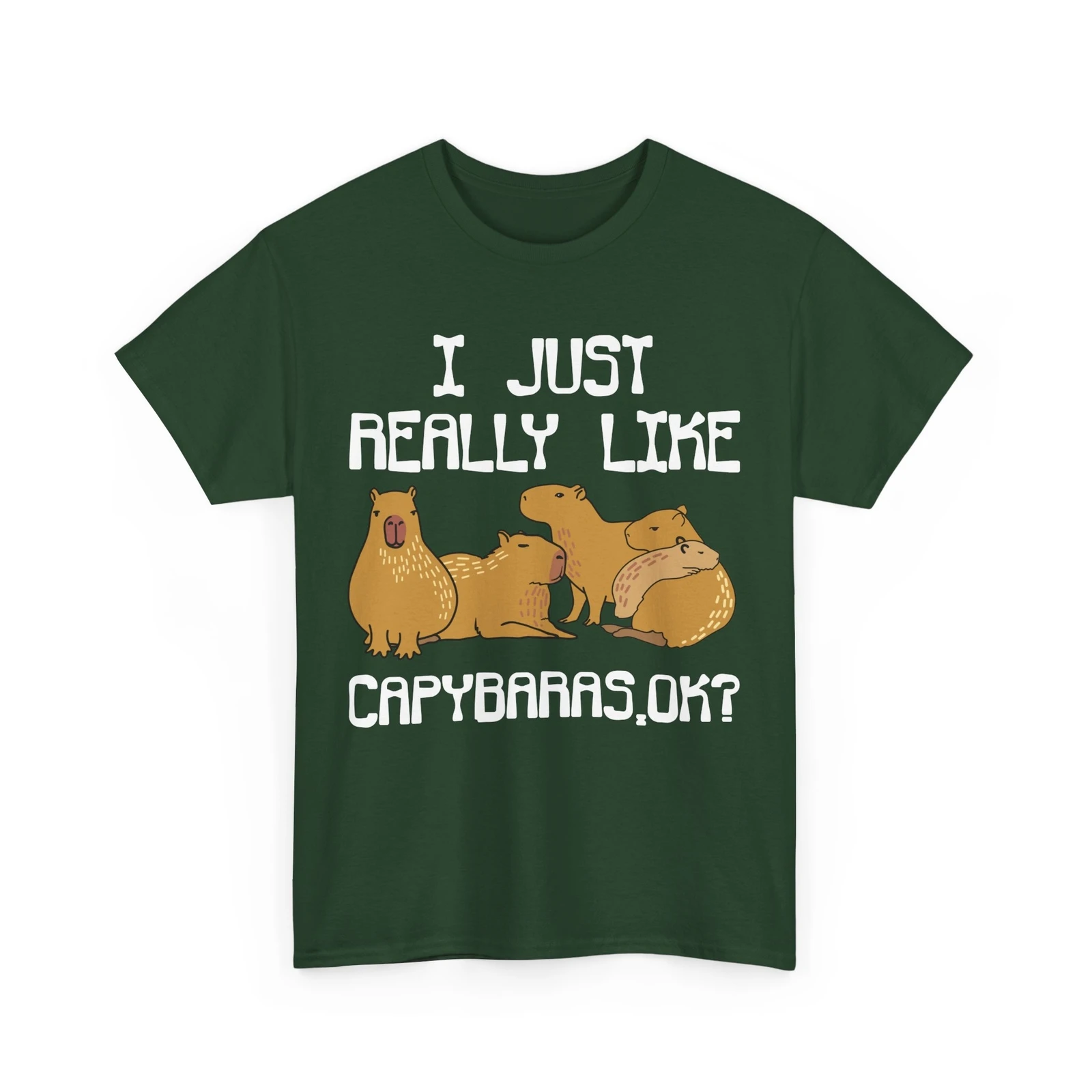 كابيبارا أنا فقط أحب كابيباراس موافق القوارض عشاق النساء الرجال تي شيرت #5